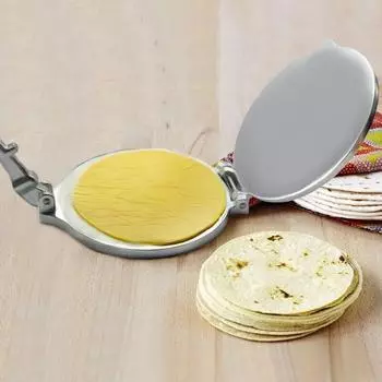 16/20 см DIY пресс для тортильи из алюминиевого сплава, ручная кукурузная лепешка, инструменты для прессования теста, кухонные формы для выпечки, аксессуары для приготовления пищи 16cm серебряный
