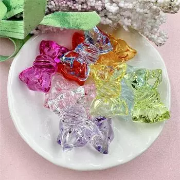 16*24,2 мм DIY цепочка для телефона акриловый кристалл 10 шт. модные бусины ювелирные аксессуары ручной работы материал конфеты прозрачный розы красного