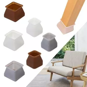 16/24/32 шт. силиконовые чехлы для ножек стула, нескользящие подушечки для ножек мебели, защитные накладки на пол, нижние колпачки для ножек стола, детали мебели S-16pcs