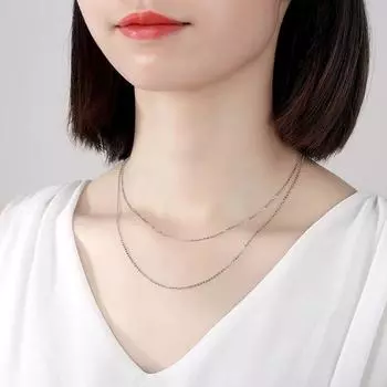 16-24-дюймовая тонкая цепочка модная серебряная бижутерия кулон с цепочкой тонкая цепочка серебряное ожерелье 18 inches