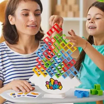 16/32/48/64 шт./компл. строительный блок игрушка DIY дети взрослые штабелирование блоков башня головоломка A