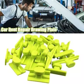 16/32 шт., инструменты для удаления вмятин на кузове автомобиля без покраски, Т-образные обратные молотки, инструменты для ремонта вмятин на металлической поверхности автомобиля