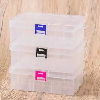 16,3*11,8*5,8 см Дисплей для ювелирных изделий Практичный ящик для инструментов Винтовые ящики для хранения Пластиковый контейнер Коробка