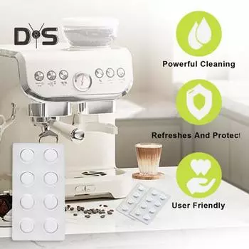 16/48 шт., шипучие чистящие таблетки для кофемашины, глубокая очистка, простое в обслуживании средство для чистки эспрессо-машины 16pcs