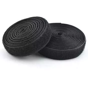 16-50 мм Волшебная лента-липучка Промышленная прочность Клейкая петлевая лента Тканевая лента Гостиная 16mm чёрный