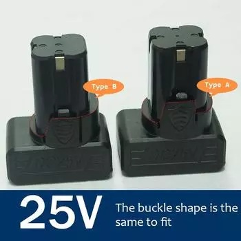 16,8 В, 6000 мАч/25 В, 12000 мАч/литиевая батарея, аккумуляторная батарея, аксессуар для электрического инструмента, ручная электрическая дрель, аккумуляторная батарея 25VA чёрный