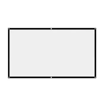 16 9 Простой проекционный занавес 60 дюймов HD экран для домашнего офиса QDE