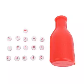 16 бильярдных цифровых кубиков Пластиковые бильярдные кубики Бутылка Набор Шейкер для бильярдной игры Бутылочные аксессуары