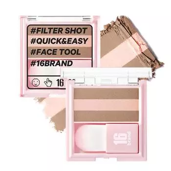 16 Brand Filter Shot Contouring Blusher 7 г, Contour Peach, 1 шт.