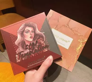 16-цветная палитра теней для век Картофельное пюре с перламутровым эффектом Ежедневные зыбучие пески Доступные тени для век