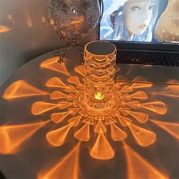 16 цветов Magic Rose Cristal Lampe Led Crystal Table TOUCH Лампа Led Crystal Dia Mond Rose Night Light Table 3 Colors