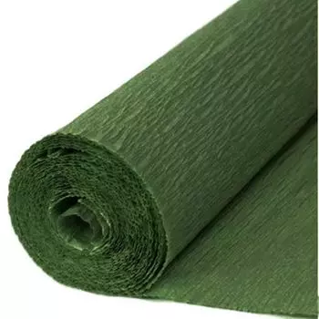 16 цветов на выбор Гофрированная бумага для поделок Гофрированная бумага Материал Одноцветная ширина 50 см x прибл.. 2,5м (темно-зеленый)