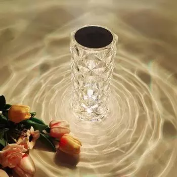 16 цветов, роскошный домашний декор, кристалл RGB, настольная светодиодная волшебная лампа Arhubtouching, активируемая волшебная роза, сенсорная лампа 3 Colors