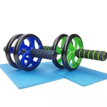 16 дюймов AB роликовое колесо для дома, тренажерного зала, фитнеса, бодибилдинга, высокоэластичное колесо для брюшного пресса, эластичные ленты зелёный