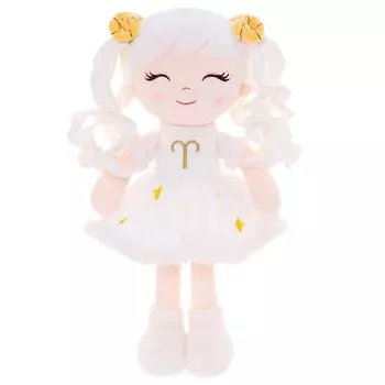 16 дюймов Подарки для девочки Мягкая кукла Созвездие Овна Кукла в белой юбке для выпускного Подарки на празднование рождения ребенка