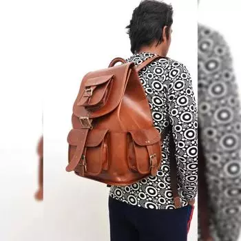 16-дюймовая кожаная сумка Comman для ноутбука, винтажная, подлинная, коричневая, козья, дорожная, мужская, новая