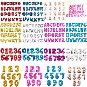 16-дюймовые воздушные шары с буквами, фольга, гелиевый шар, украшения для дня рождения, детские, взрослые, свадебные баллоны, золото A золотой