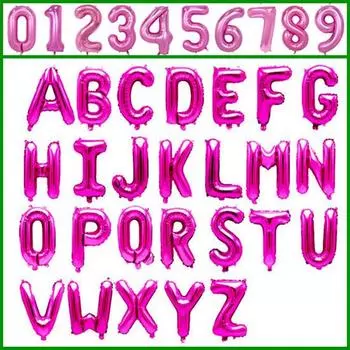 16-дюймовые воздушные шары с буквами, фольга, гелиевый шар, украшения для дня рождения, детские, взрослые, свадебные баллоны, золото 1 красный