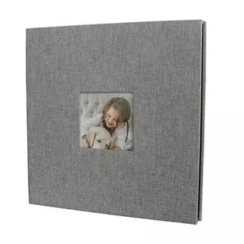 16-дюймовый/18-дюймовый самоклеящийся фотоальбом, семейный фотоальбом с 20 внутренними страницами, альбом для хранения фотографий S темно-серого
