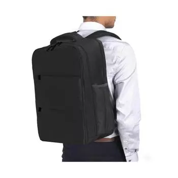 16-дюймовый унисекс большой емкости для деловых поездок легкий водонепроницаемый прочный рюкзак для ноутбука многофункциональный рюкзак чёрный