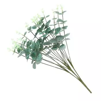 16\-головка Искусственные листья Букет Имитация Растения Трава Декор Домашний Офис Пластиковый Лист
