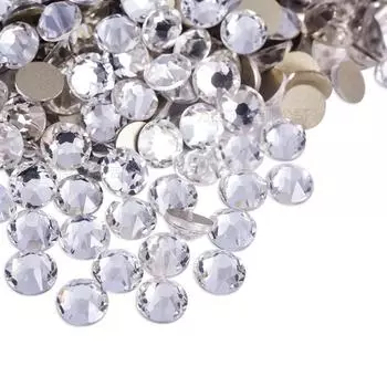 16 граней Восемь больших и восемь маленьких Имитация австрийского сверла с плоским дном Сверло для ногтей AB цвет DIY Чехол для мобильного телефона Стеклянные аксессуары Стразы SS6 (diameter 1.9-2) 1440 pcs