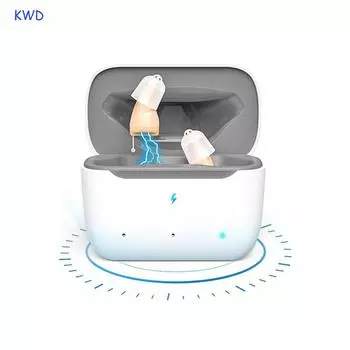 16-канальный цифровой слуховой аппарат, слуховые аппараты для обоих ушей, невидимый в ухе усилитель звука, Audifonos, первая помощь s белый