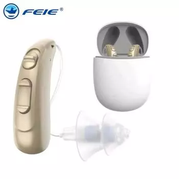 16-канальный перезаряжаемый слуховой аппарат RIC, цифровые слуховые аппараты BTE, регулируемый тональный усилитель звука для глухих пожилых людей E6, правое ухо USA PLUG