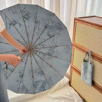 16. Клей цвета кости, солнечный зонт, прочный ветрозащитный зонт двойного назначения, женский солнцезащитный зонтик, анти-ультрафиолетовый зонтик