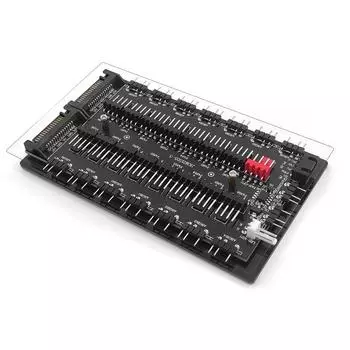16 концентратор 4Pin PWM и 5V 3Pin ARGB корпус вентилятора концентратор адаптер SATA питание (16 концентратор)