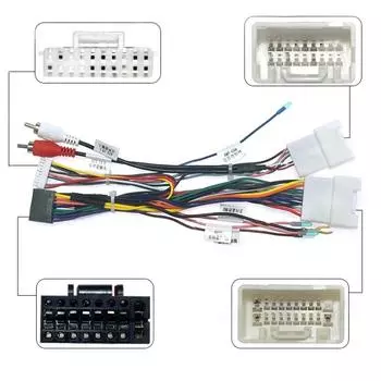 16-контактный аудио жгут проводов с блоком Canbus для стереосистемы Mitsubishi Outlander Pajero