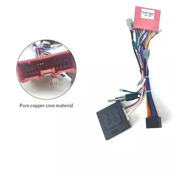 16-контактный автомобильный головной блок жгут проводов адаптер питания кабель с Canbus для Mazda 3 2008-2012/M 5 2008-2015/M 6 Ruiyi 2007-2012/M 8/CX-7 without canbuswit