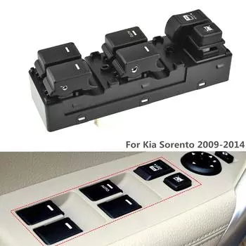 16-контактный главный переключатель стеклоподъемника спереди слева для KIA Sorento 2009 2010 2011 2013 93573-2P000 93570-2P100