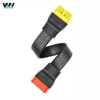 16-контактный разъем «папа-мама» OBD OBD2 OBDII удлинительный кабель для работы бензиновый дизельный диагностический инструмент OBD2 плоский 36 см 24awg разъем