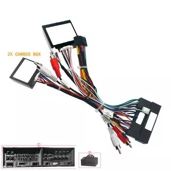 16-контактный жгут питания для автомобильного аудио плеера с 2 блоками Canbus для Hyundai Sonata 8