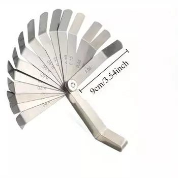 16 лезвий щуп углеродистая сталь метрический имперский 0.05-1.00 мм заполнитель зазоров настройка толщина набор калибр измерительные инструменты