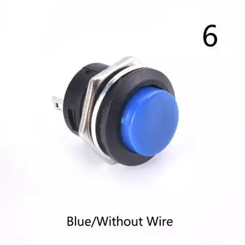 16 мм 12 В-24 В водонепроницаемый автомобиль светодиодный кнопку питания мгновенный переключатель металла вкл/выкл as the picture