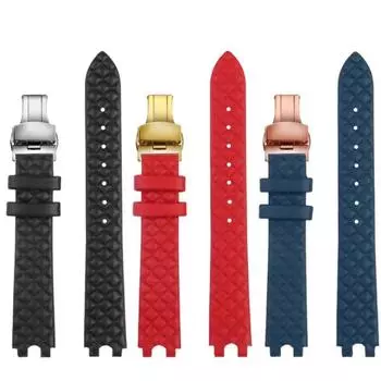 16 мм 18 мм ремешок из натуральной кожи для часов Versace Vanitas Micro VQM удобный женский U-образный интерфейс ремешок для часов браслет 16mm