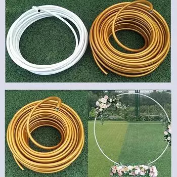 16 мм/5 м искусственная подставка для цветов полка рамка свадебная арка полка моделирование трубка гибкий сценический фон ПВХ реквизит для вечеринки день рождения 5M зелёный