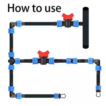 16 мм сельскохозяйственная лента для орошения кран клапан колено тройник заглушка резьбовой фиксатор соединитель садовый полив трубы соединения 2/4 шт CHINA