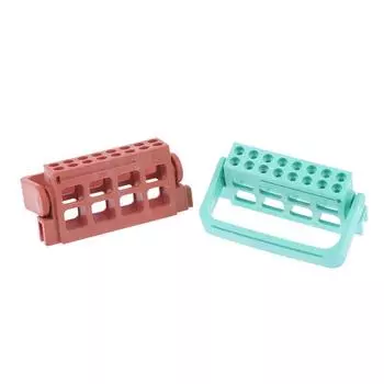 16 отверстий держатель для эндодонтических файлов эндодонтическая стойка эндодонтический лоток для эндодонтических файлов органайзер эндобокс небесно-голубой