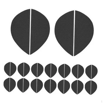 16 пар резиновых набоек для обуви, противоскользящие накладки, стельки для обуви чёрный