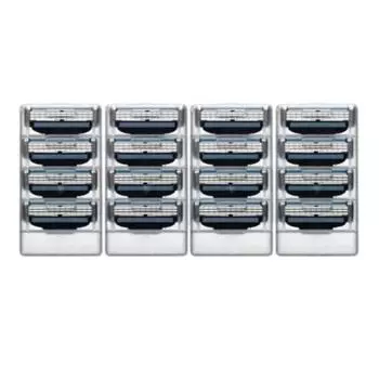 [16 шт.] Совместимые с тройным лезвием бритвы Gillette Mach 3 лезвия для бритвы, корейские лезвия для бритвы