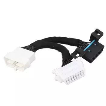 16 Pin Splitter OBD2 Male to Female Extension Cable OBD Adapter 0.5m1.64ft ABS 12?24V