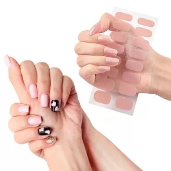 16 полосок наклеек для полного покрытия ногтей, обертывания для лака для ногтей, самоклеящиеся украшения для ногтей, маникюрные наклейки для ногтей для женщин CS010