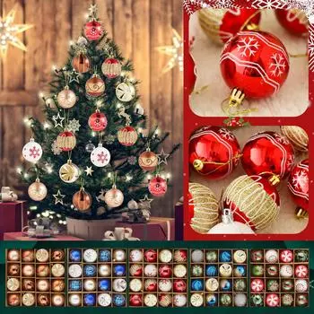 16 Рождественских Шаров, Рождественские Украшения, Ротанг, Маленькие Шарики, Подвески One Size