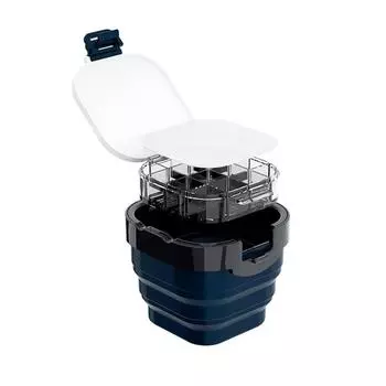 16 сеток, складной увлажняющий ящик для хранения красок, палитра, кисть для мытья, ведро, горшок для акварельного масла синий