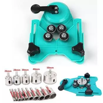 16 шт. 4-83 мм сверлильный патрон, вакуумная присоска с 6-50 мм алмазным покрытием, сверло для стекла, подходящее для плитки, стекло, кольцевая пила, локатор отверстий CHINA