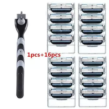 16 шт. / 4 шт. в упаковке фирменные бритвенные лезвия + 1 шт. держатель для бритвы Fit Giletts, лезвия для бритья 3 шт. для мужчин 16pcs Razor 1pcs holder