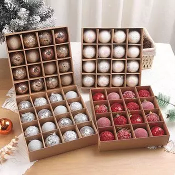 16 шт. 6 см пенопластовый рождественский шар подвеска небьющиеся елочные украшения рождественские сувениры для вечеринки серебряный